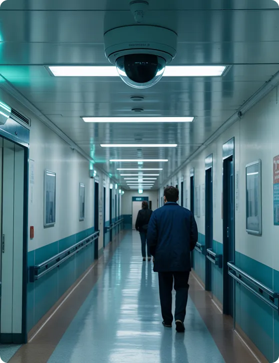 Hospital safety monitoring with intelligent surveillance