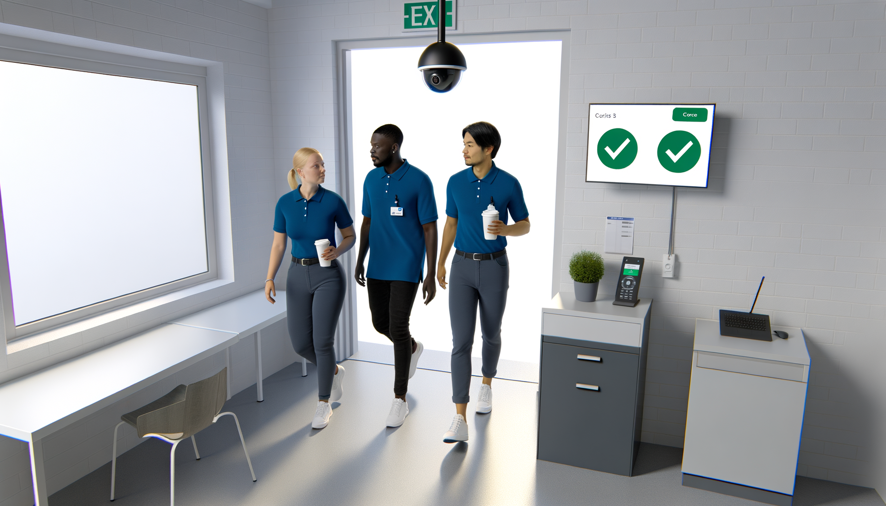 AI-powered attendance system detecting ghost shifts in retail store